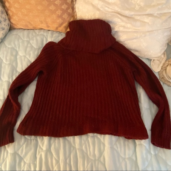 Forever 21 maroon cowl neck sweater - Picture 3 of 3
